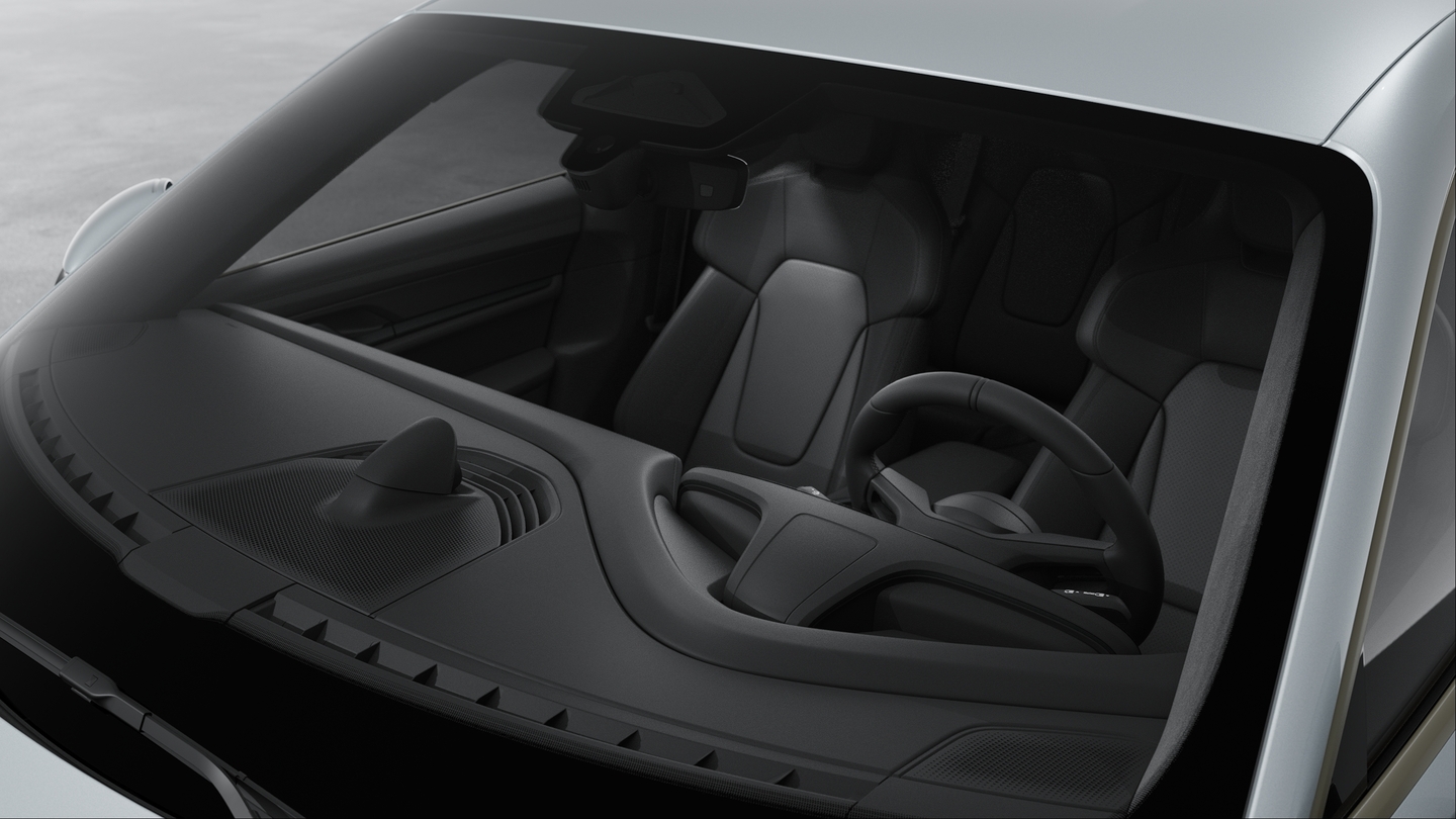 Windscreen with grey top tint