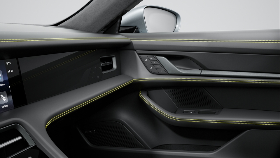 Interior Trim Package with decorative Stitching in contrasting Colour