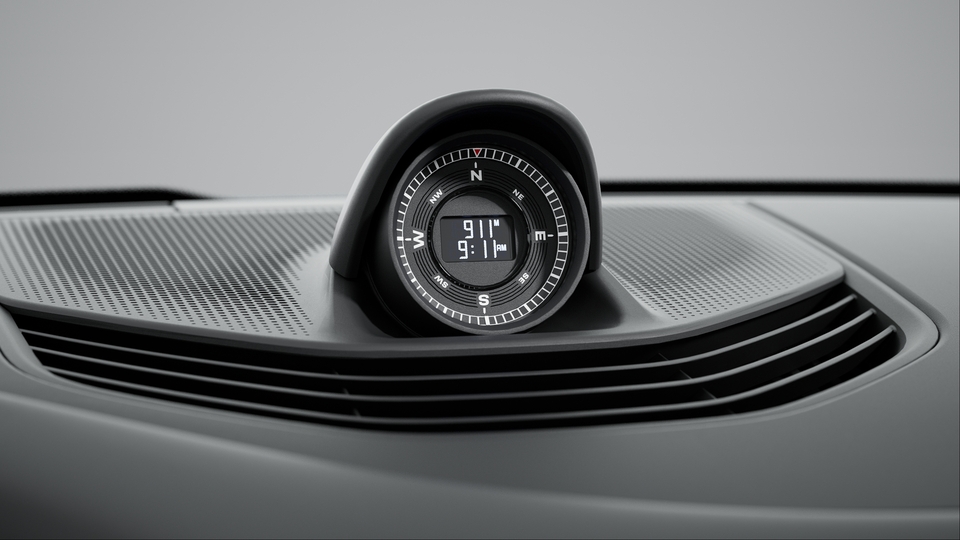 Compass display on dashboard