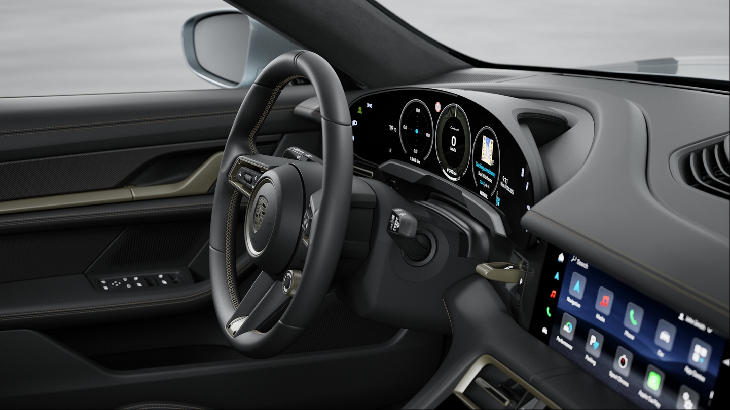 Leather Interior in Black with Interior Package in Turbonite