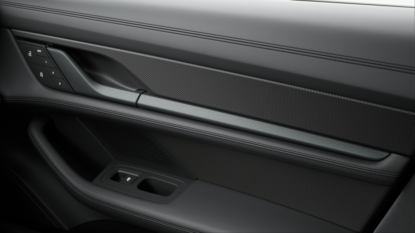 Interior Trim in Matte Carbon Fibre