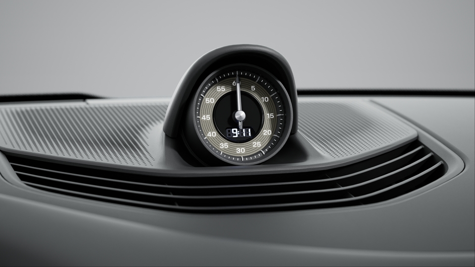 Sport Chrono Stopwatch Instrument Dial and Power Meter in Turbonite
