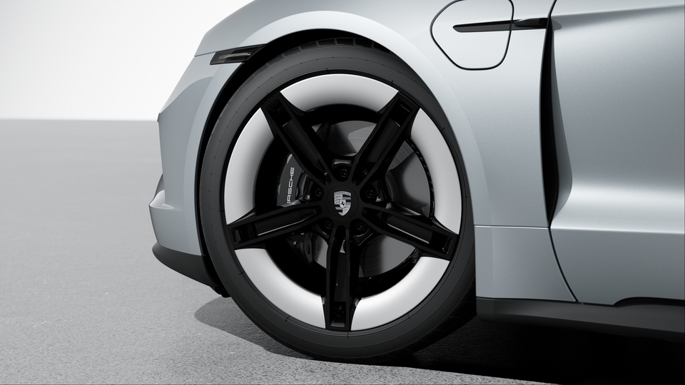 Brake system with brake calipers in Black