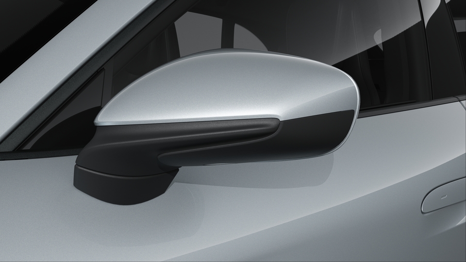 Exterior mirror lower trims including mirror base in Black