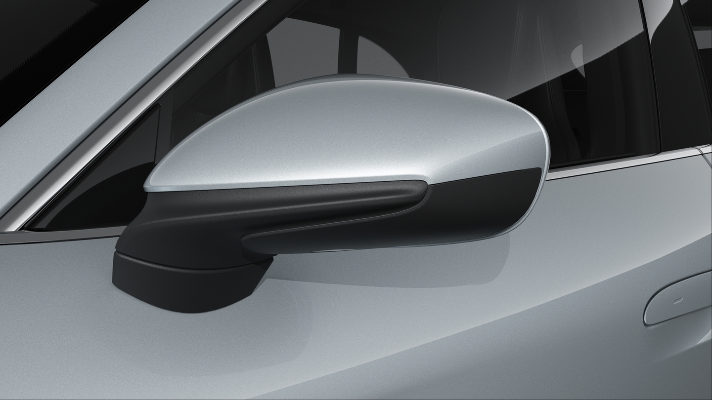 Exterior mirror lower trims including mirror base in Black