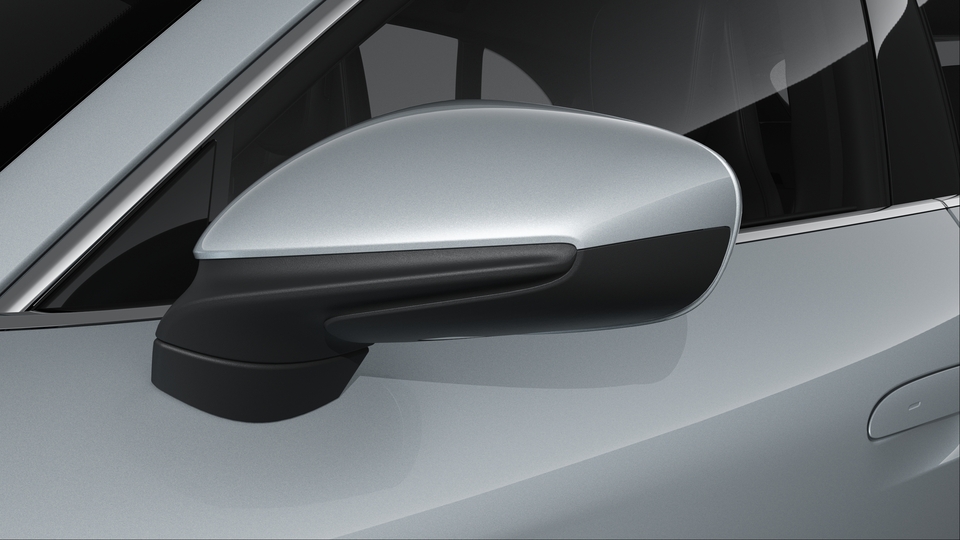 Exterior mirror lower trims including mirror base in Black