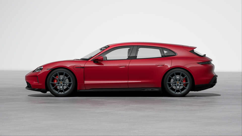 Brake system with brake calipers in Red
