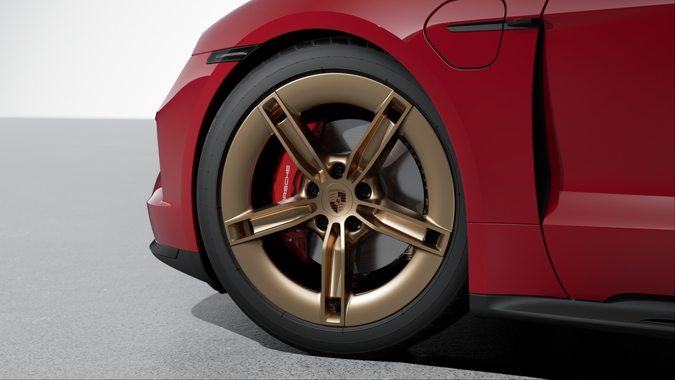 Wheels painted in Neodyme
