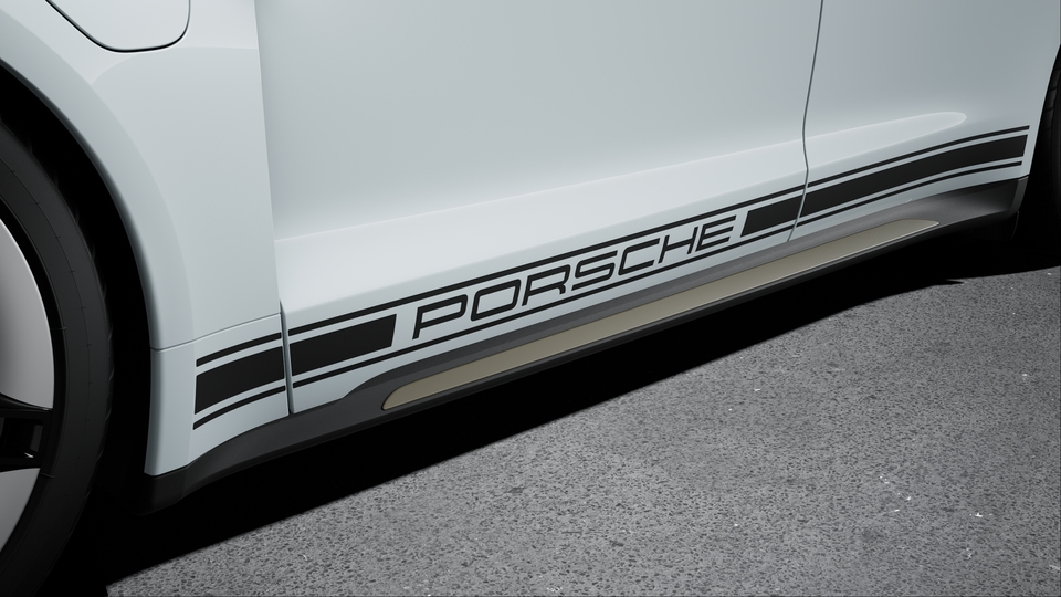 Decorative Side Logo 'PORSCHE' Black