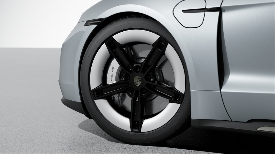 Porsche Surface Coated Brake (PSCB), brake calipers with White finish