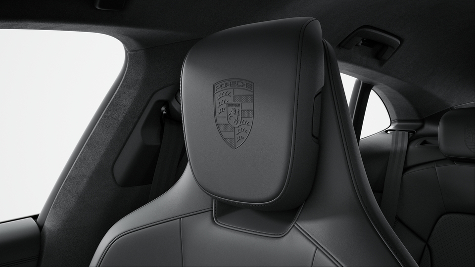 Porsche Crest on Headrests (Front and Outer Rear Seats)