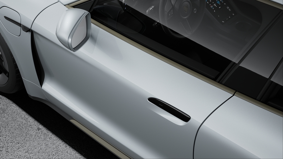 Door Release Levers painted in Black (high-gloss)