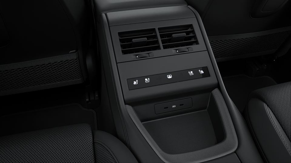 Massage function (front) including seat ventilation (front and rear)