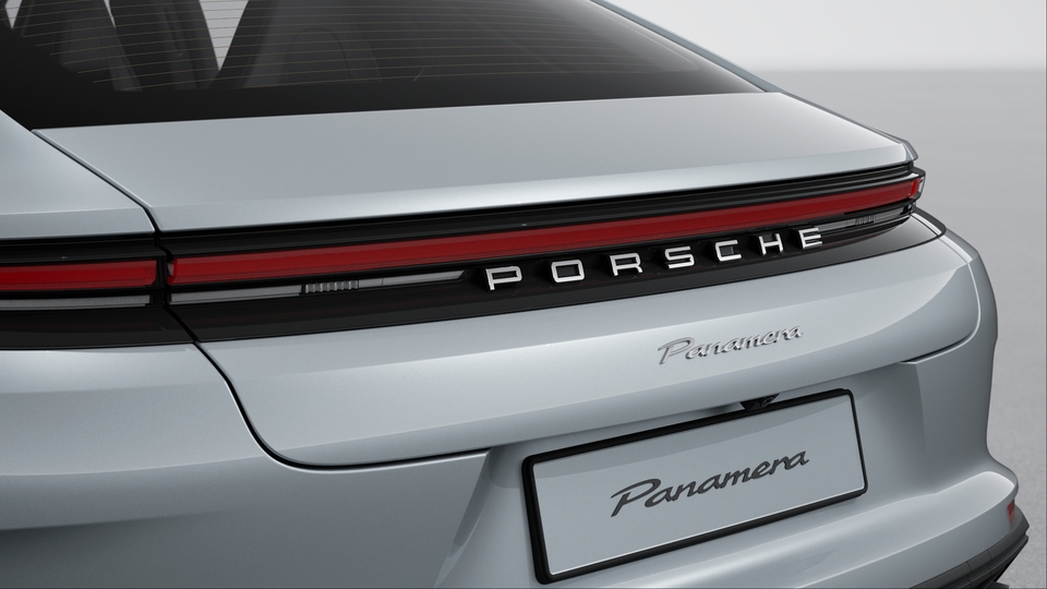 ‘PORSCHE’ logo Silver coloured (high-gloss)