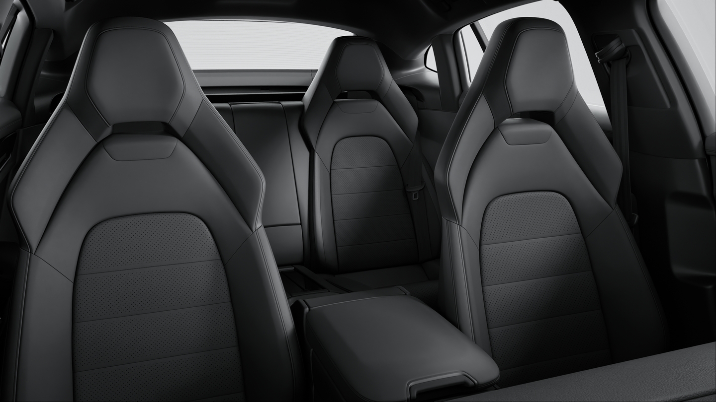 Partial leather interior Black