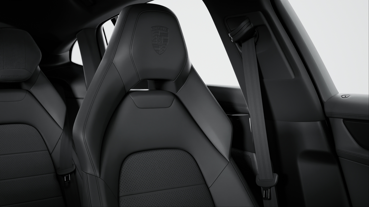 Porsche Crest on headrests (in conjunction with comfort pillows in the rear)