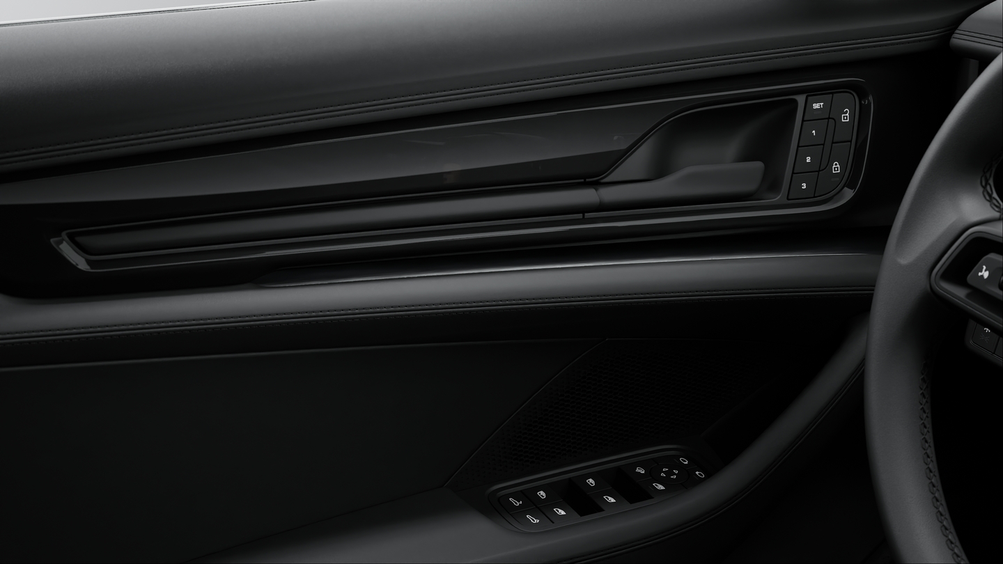 Brushed aluminium Interior Package in Black