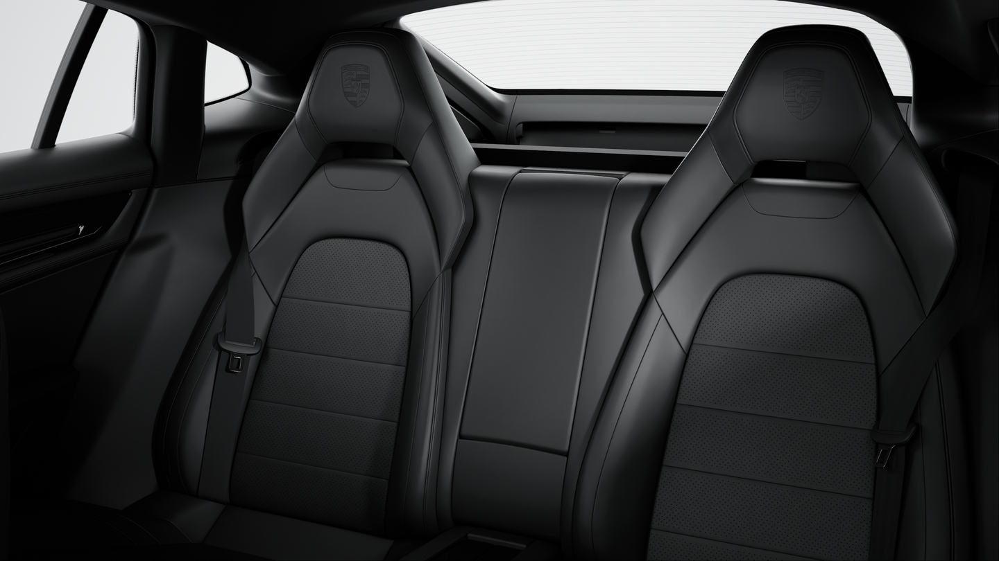 Porsche crest on headrests