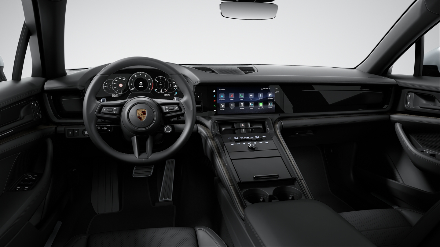 Matt carbon interior package with colour accent in Neodyme