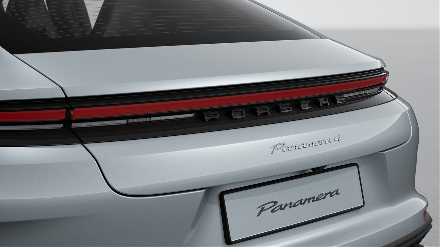 'PORSCHE' logo painted in Black (high-gloss)