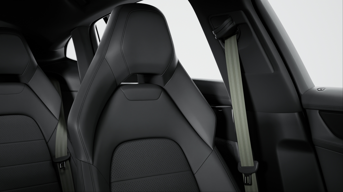 Seat belts night green