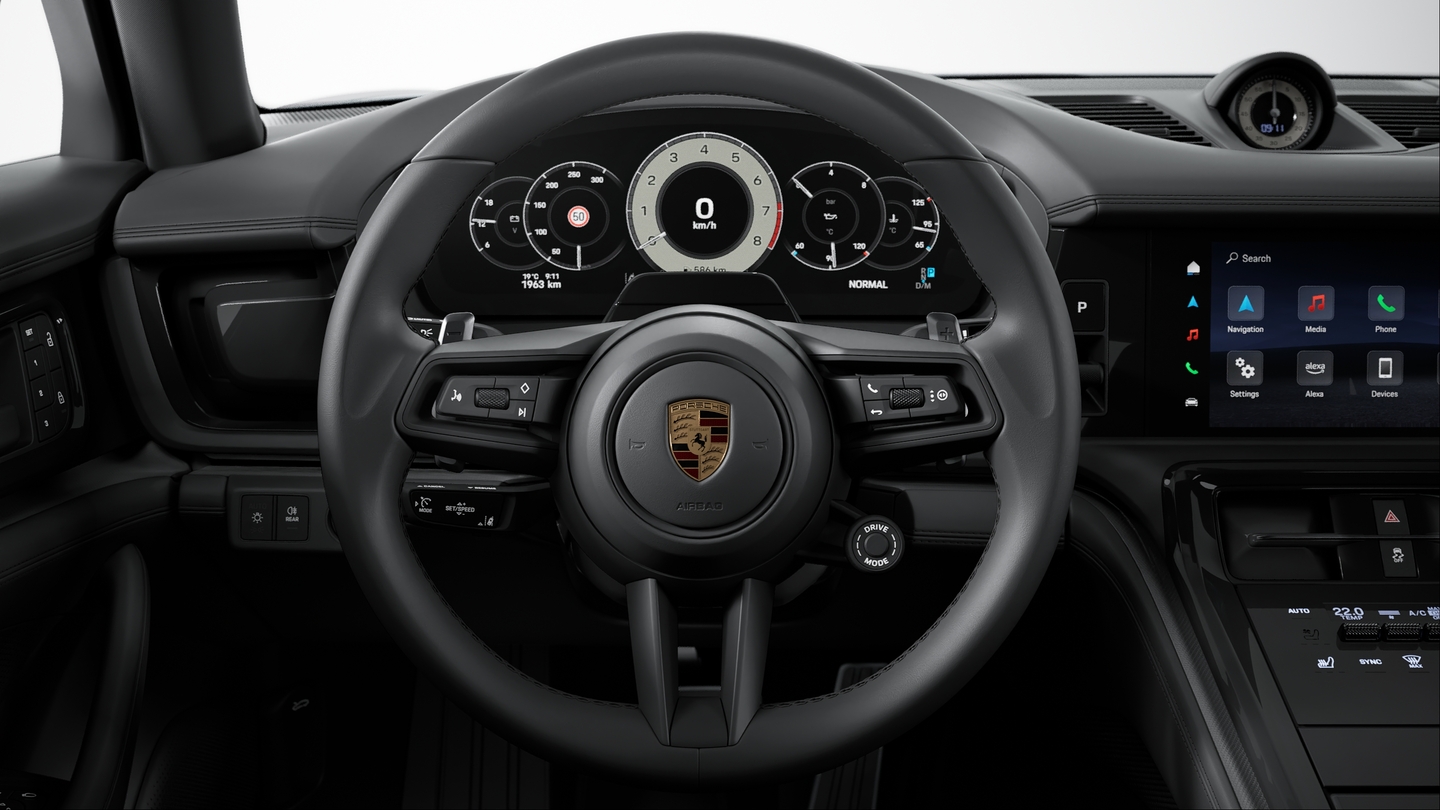 Sport Chrono stopwatch instrument dial and digital rev counter kalahari grey