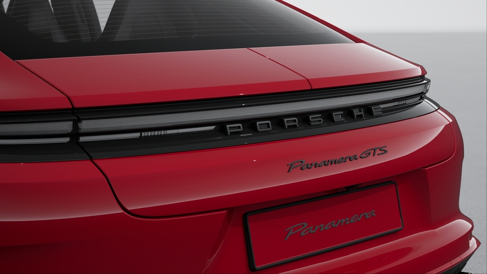 黑色 (缎光) 涂漆 “PORSCHE” 标志