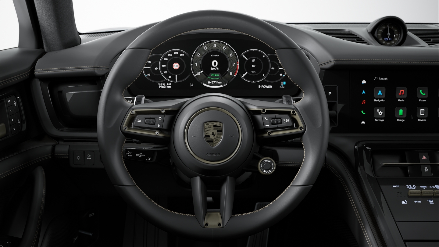 Leather interior Black with Interior Package Turbonite