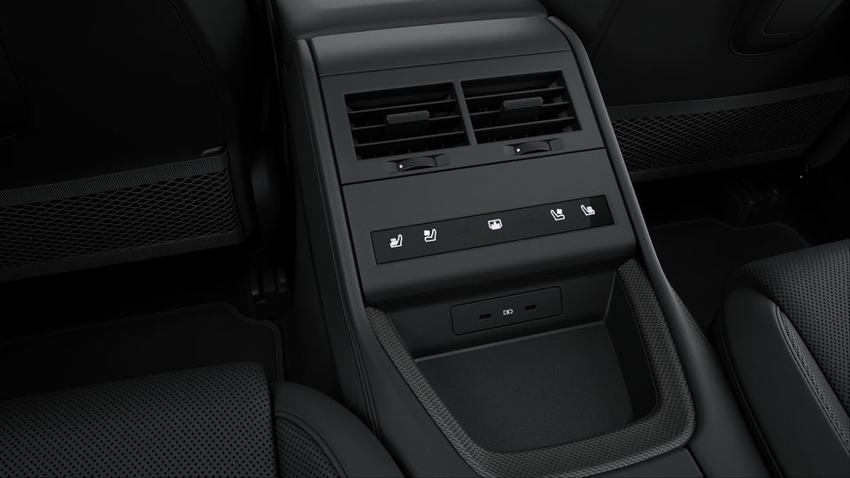 Massage function (front) including seat ventilation (front and rear)