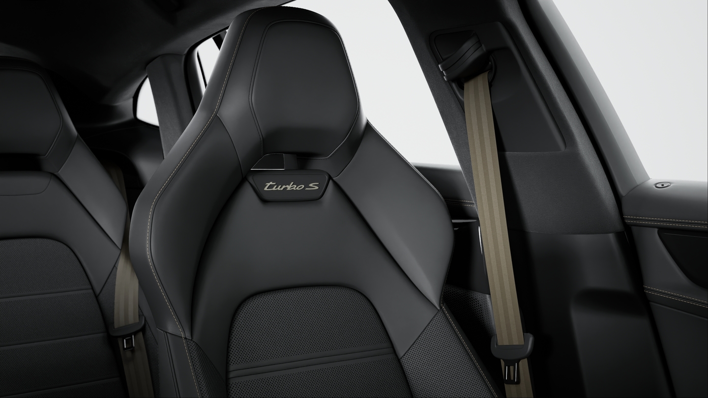 Leather interior Black with Interior Package Turbonite