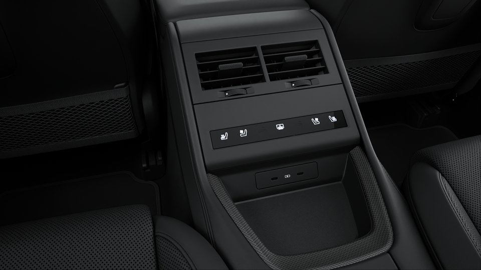 Massage function (front) including seat ventilation (front and rear)