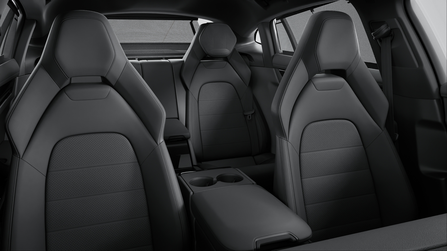Partial leather interior Black