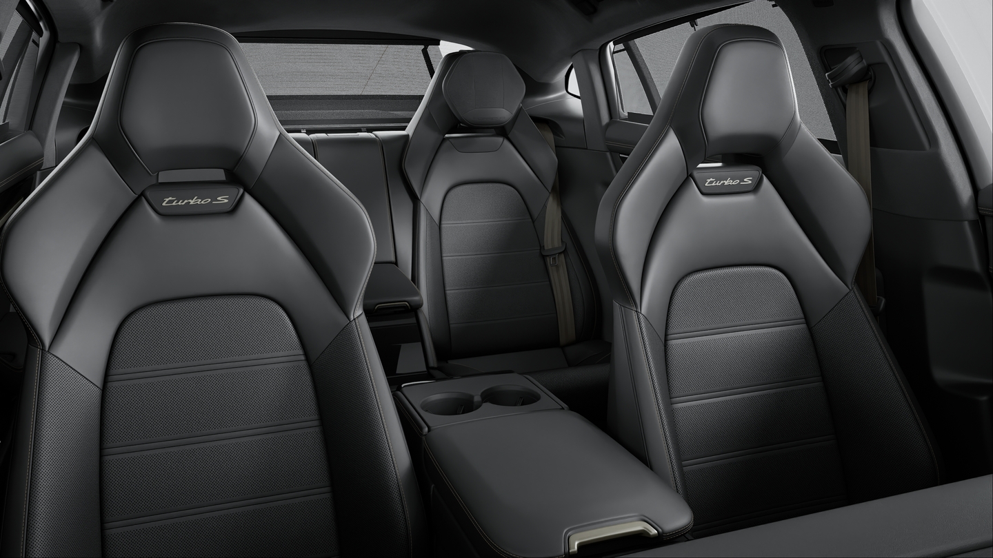 Leather interior Black with Interior Package Turbonite
