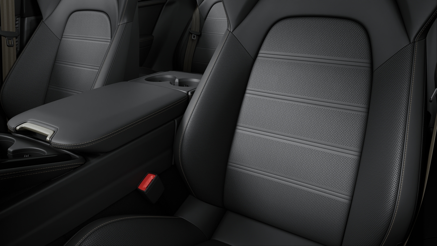 Leather interior Black with Interior Package Turbonite