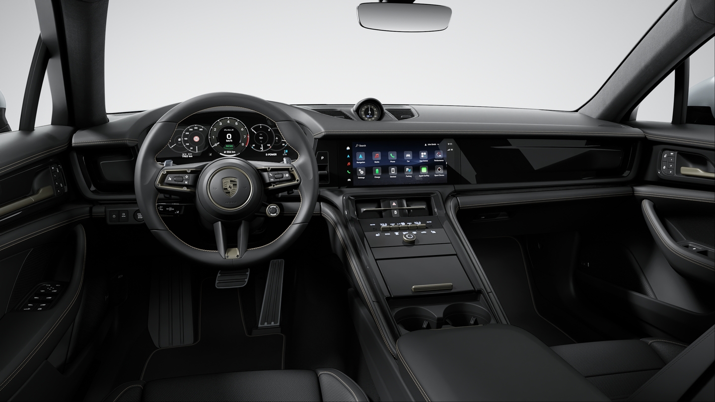 Leather interior Black with Interior Package Turbonite