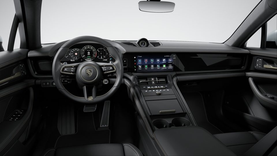 Leather interior Black with Interior Package Turbonite