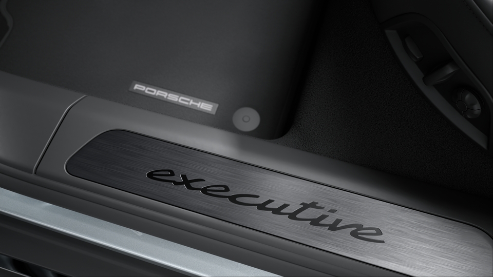 Door Sill Guards brushed aluminium in Black