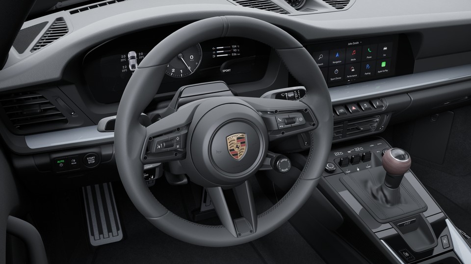 Heated GT sports steering wheel leather