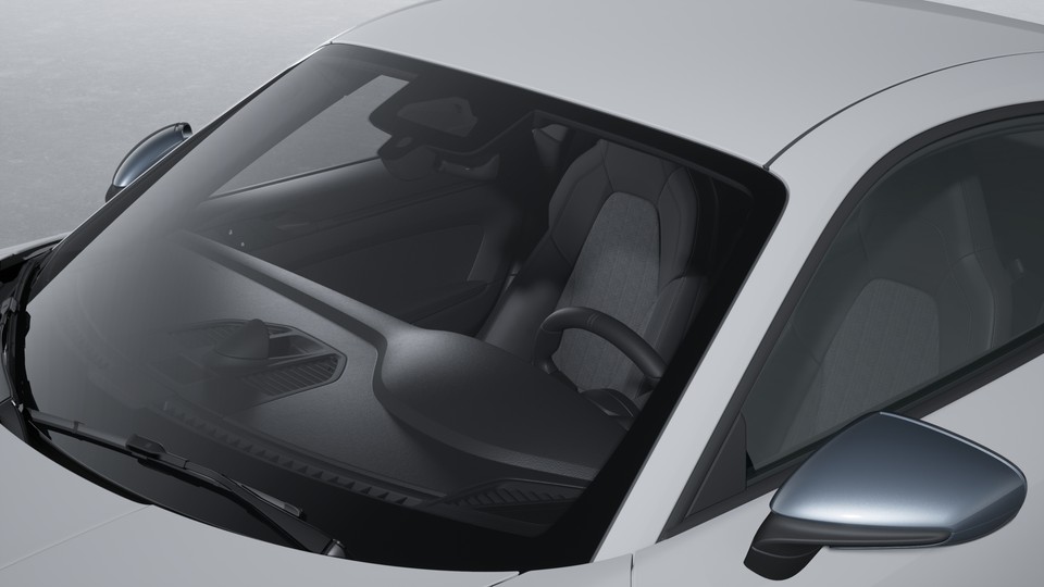 Windscreen with grey top tint