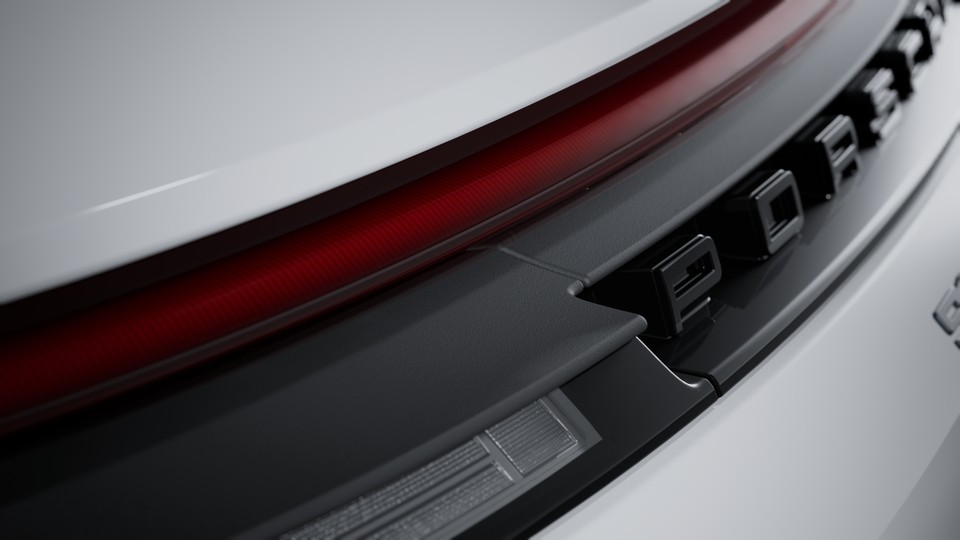 Taillight strip with ‘PORSCHE’ lettering