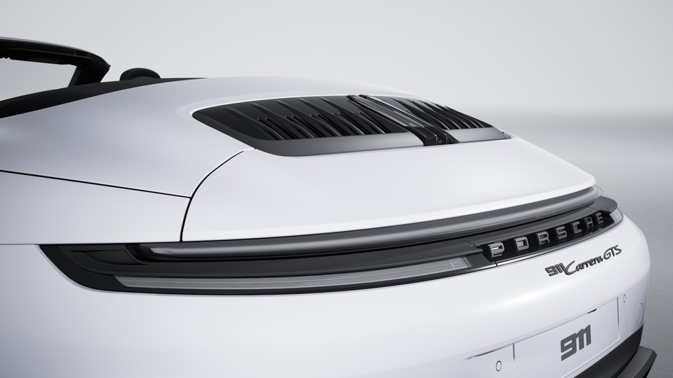 带 “PORSCHE” 标志的条形尾灯