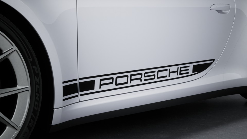 黑色 “PORSCHE” 装饰性侧面标志