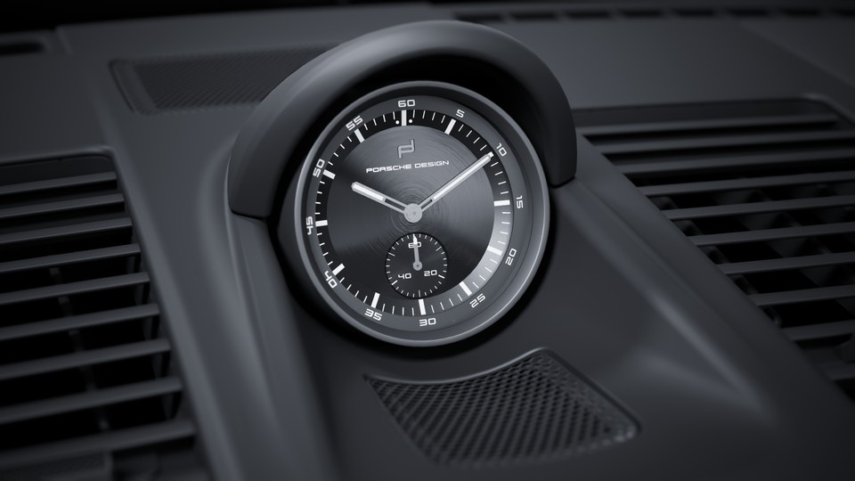 带 Porsche Design 亚秒级时钟的 Sport Chrono 组件