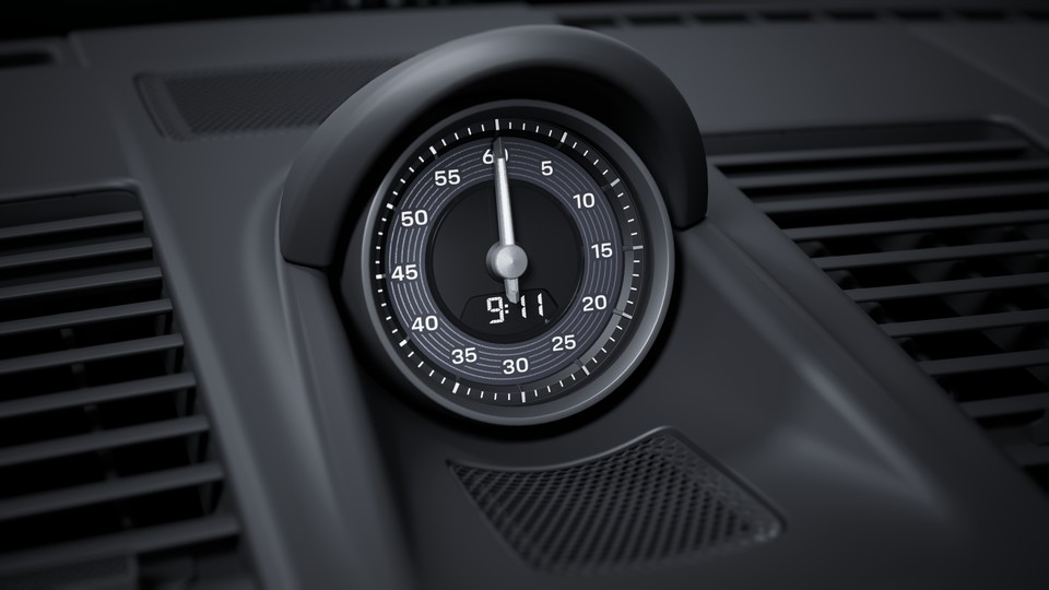板岩灰 Neo Sport Chrono 计时器表盘和数字转速表
