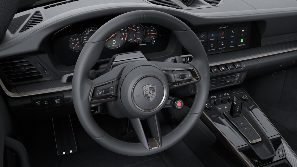 Heated GT sports steering wheel leather