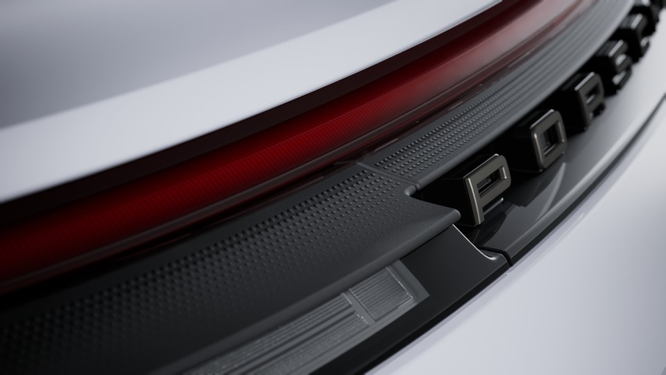 Taillight strip with ‘PORSCHE’ lettering