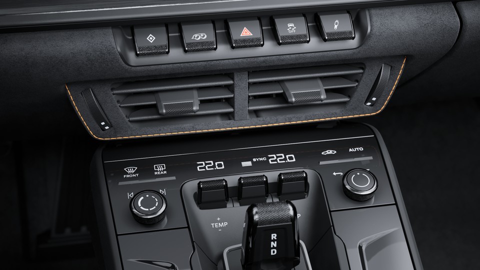Slats leather and air vents Race-Tex with coloured decorative stitching