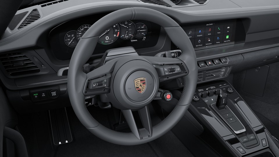 Heated GT sports steering wheel leather