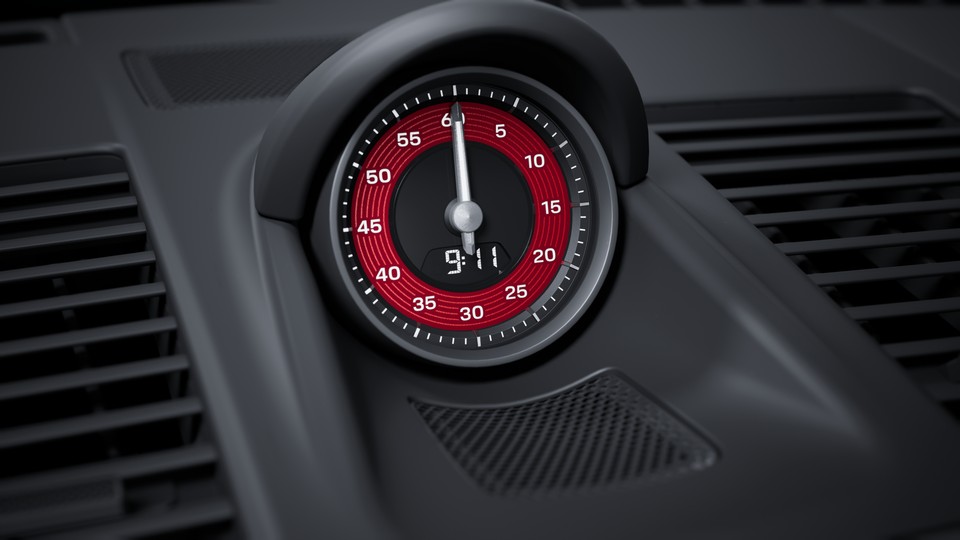 Sport Chrono Stopwatch Instrument Dial and digital Tachometer Carmine Red