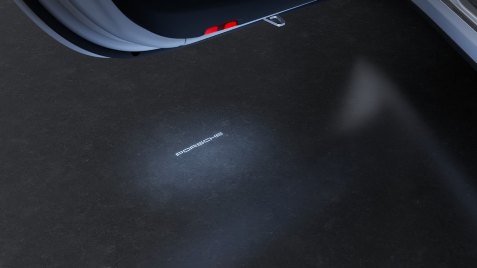 ‘PORSCHE’ logo LED door courtesy lights